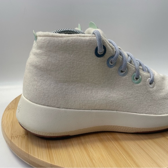 Allbirds Wool Runner Up Mizzles Womens 10 US Shoes Sneakers Frost White Hi Top - Picture 3 of 16